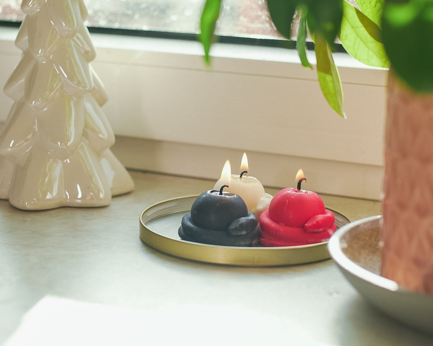 Adam & Eva Schlange Kerze